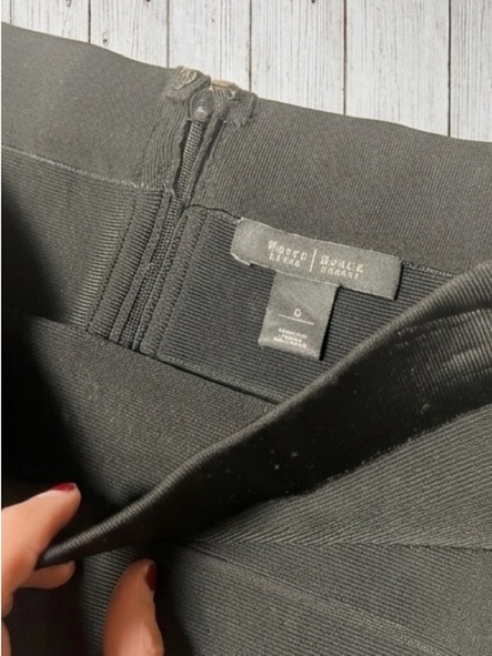 White House Black Market Black Bandage Pencil Skirt - Picture 4 of 6